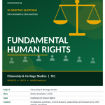 Citizenship and Heritage Studies – SS1 – Fundamental Human Rights (Questions with Answers and Explan...